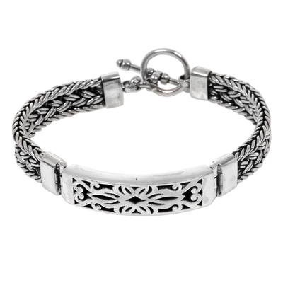 Unique Sterling Silver 925 Pendant Bracelet from Indonesia