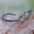 Sterling silver pendant bracelet, 'Celuk Sprout' - Leaf and Vine Themed Sterling Silver Pendant Bracelet thumbail