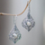 Rainbow moonstone dangle earrings, 'Shine On' - Rainbow Moonstone and Sterling Silver Dangle Earrings (image 2) thumbail