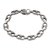 Sterling silver link bracelet, 'Fern Connection' - Hand Engraved Sterling Silver Link Bracelet from Bali