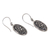 Sterling silver dangle earrings, 'Hibiscus Gate' - Sterling Silver Dangle Earrings with Hibiscus Flower Motif (image 2b) thumbail