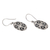 Sterling silver dangle earrings, 'Hibiscus Gate' - Sterling Silver Dangle Earrings with Hibiscus Flower Motif