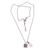 collar con colgante de cuarzo rosa - Collar Inspirational Hope de plata esterlina con cuarzo rosa