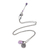 Amethyst heart necklace, 'Inspiring Heart' - Amethyst and 925 Sterling Silver Necklace Heart Jewelry (image 2b) thumbail