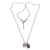 Amethyst and cultured pearl pendant necklace, 'Inspiring Joy' - 925 Silver Joy Inspirational Amethyst and Pearl Necklace thumbail