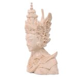 Wood sculpture, 'Rama' - Indonesian Art Wood Sculpture of Rama Hindu Legend Carving