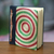 Natural fibers journal, 'Green Bullseye' - Artisan Crafted Journal with 50 Pages of Rice Paper