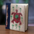 Natural fiber journal, 'Red Turtle' - Red Turtle Motif Handmade Natural Fiber Blank Journal thumbail
