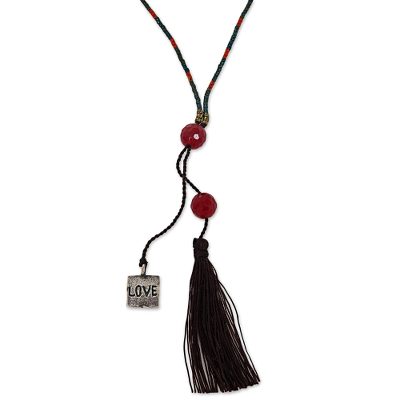 Carnelian beaded necklace, 'Exotic Romance' - Hand Crafted Carnelian Beaded Necklace from Indonesia