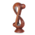 Wood statuette, 'Indivisible Love' - Indonesian Romantic Wood Sculpture thumbail