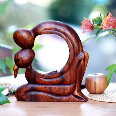 estatuilla de madera - Escultura de madera romántica