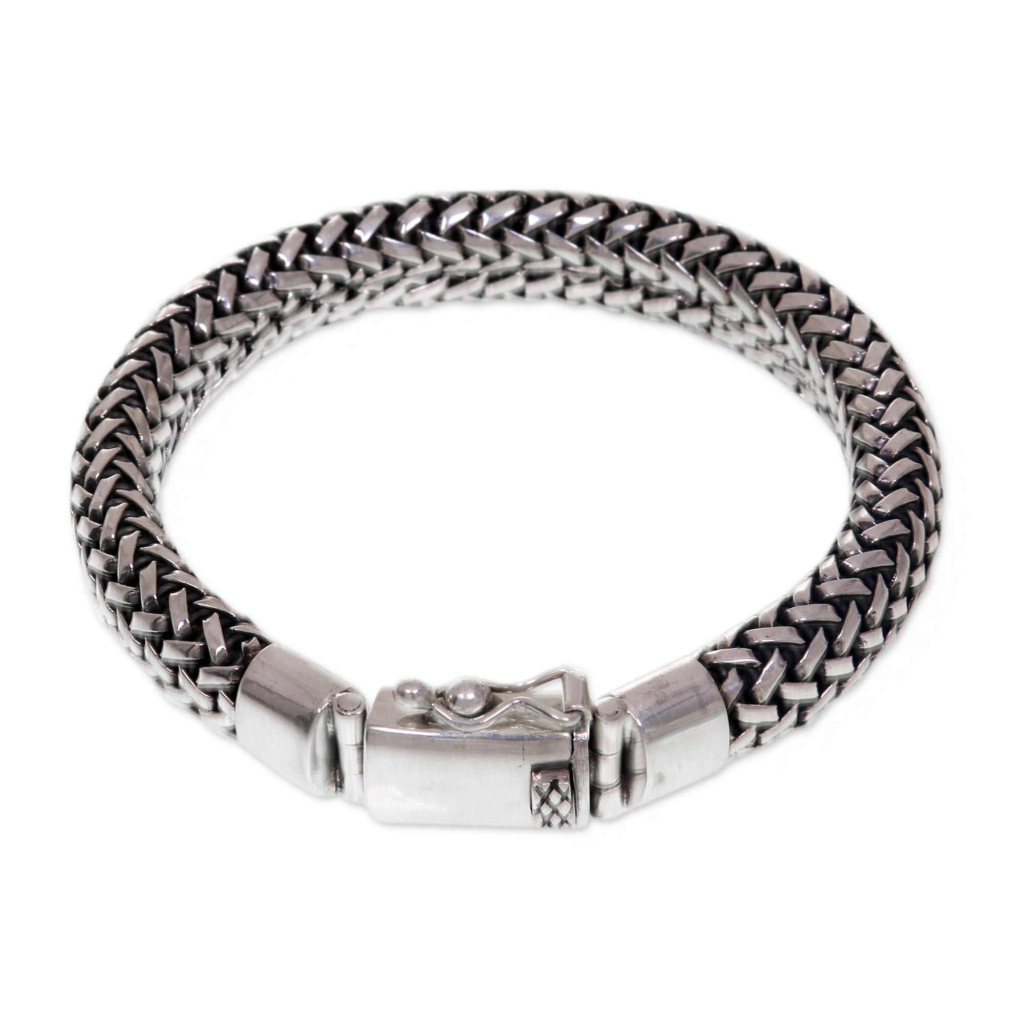 UNICEF Market | Artisan Crafted Wide Chain Bracelet in 925 Sterling ...