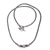 Sterling silver pendant necklace, 'Naga Trio' - Artisan Crafted Sterling Silver Balinese Naga Snake Chain Ne (image 2a) thumbail