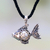 Cultured pearl pendant necklace, 'Iridescent Goldfish' - Sterling Silver Goldfish Necklace with a Cultured Mabe Pearl