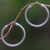 Sterling silver hoop earrings, 'Celuk Circles (1.5 inch)' - Hoop Earrings of Handwoven Sterling Silver Ribbons (image 2) thumbail