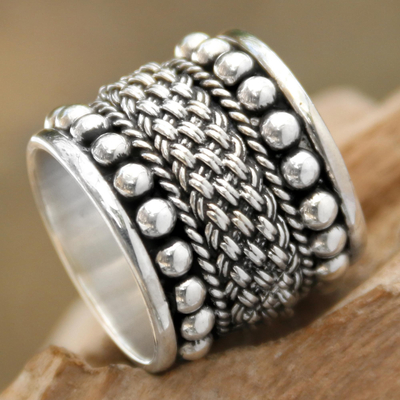 wide sterling silver rings