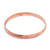 Rose gold plated bangle bracelets, 'Rose Gold Mosaic' (pair) - Women's Gold Plated Silver Bangle Bracelets from Bali (Pair)