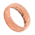 Rose gold plated band ring, 'Rose Mosaic' - Textured 18k Rose Gold Plated Sterling Silver Band Ring (image 2b) thumbail