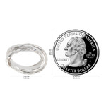 Sterling silver multi-band ring, 'Denpasar Roads' - Set of 3 Interlinked Sterling Silver Rings from Bali