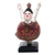 Wood statuette, 'Ballet Dancer V' - Artisan Crafted Wood Statuette of Full Figured Ballerina thumbail