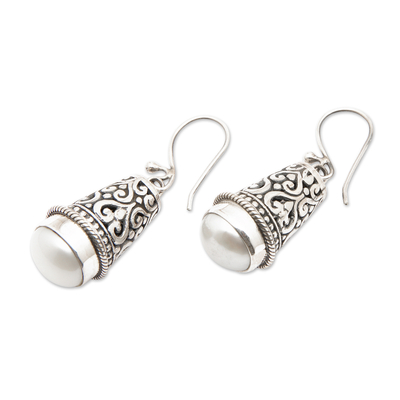 Ohrhänger aus Zuchtperlen - Handgefertigte Ohrhänger aus Perlen und Sterlingsilber