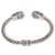 Multigem cuff bracelet, 'Sukawati Glamour' - Indonesian Sterling Silver Cuff with Four Gemstones (image 2c) thumbail