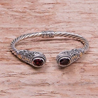 Featured review for Garnet cuff bracelet, Gelgel Empress