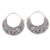 Sterling silver hoop earrings, 'Garden of Eden' - Ornately Detailed Sterling Silver 925 Hoop Earrings