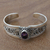 Amethyst cuff bracelet, 'Twilight Goddess' - Amethyst and Sterling Silver Balinese Style Cuff Bracelet (image 2) thumbail