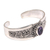 Amethyst cuff bracelet, 'Twilight Goddess' - Amethyst and Sterling Silver Balinese Style Cuff Bracelet