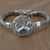 Multi-gemstone pendant bracelet, 'Royal Dolphin' - Sterling Silver and Gemstone Dolphin Themed Bracelet