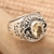 Citrine cocktail ring, 'Golden Opportunity' - Citrine Cocktail Ring in Ornate Sterling Silver Setting (image 2b) thumbail