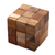Teak wood puzzle, 'Snake Cube' - Artisan Crafted Natural Teak Wood Puzzle from Java (image 2c) thumbail
