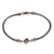 Sterling silver pendant bracelet, 'Bali Dice' - Naga Chain Bracelet Handmade with 925 Silver 18k Gold Accent thumbail