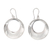 Sterling silver dangle earrings, 'Minimalist Moon' - Modern Minimalist Earrings Handcrafted in Sterling Silver thumbail