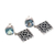 Blue topaz dangle earrings, 'Blue Floral' - Hand Crafted Blue Topaz and Sterling Silver Dangle Earrings thumbail