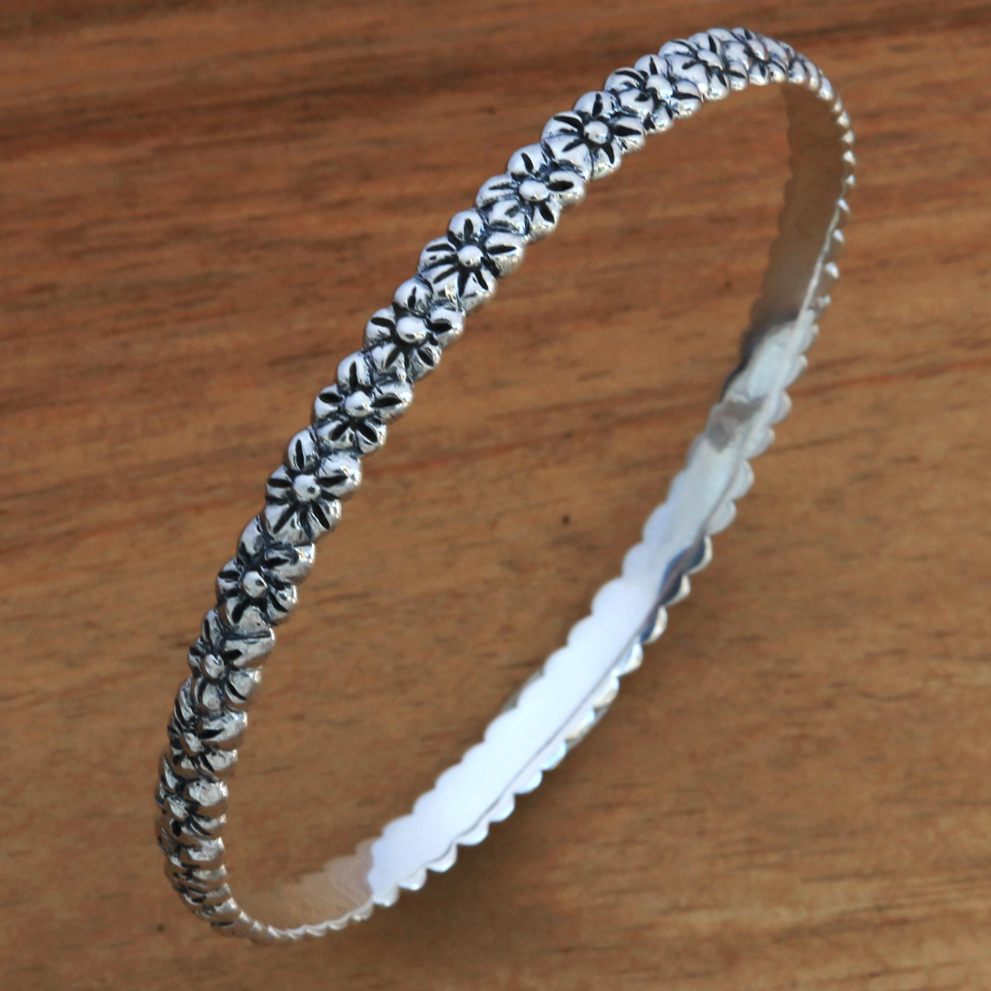Hand Crafted Sterling Silver Multigem Link Bracelet - Lucky Triad | NOVICA