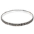 Sterling silver bangle bracelet, 'Silver Garland' - Artisan Handcrafted Floral Sterling Silver Bangle Bracelet thumbail