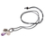 Rose quartz, amethyst and sterling silver charm necklace, 'Banyan Tree' - Hand Crafted Sterling Silver and Gemstone Charm Necklace (image 2b) thumbail