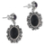 Amethyst and onyx earrings, 'Equilibrium' - Amethyst and onyx earrings (image 2c) thumbail