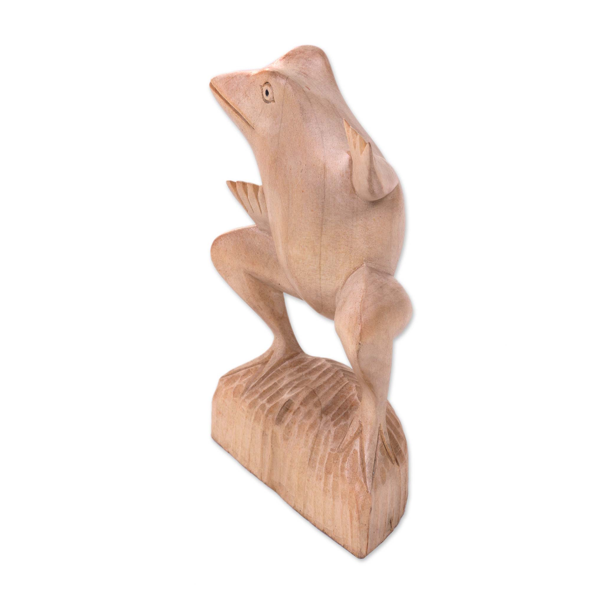 dancing frog statue