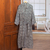 Men's cotton batik robe, 'Bedeg' - 100% Cotton Artisan Batik Robe (image 2c) thumbail