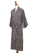 Men's cotton batik robe, 'Bedeg' - 100% Cotton Artisan Batik Robe (image 2f) thumbail