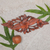 Holzrelieftafel, 'Plumeria Vine' - Florale Holzreliefplatte, handgeschnitzt in Indonesien