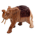 Wood statuette, 'Elephant on Parade' - Hand Carved Wood Statuette of Elegant Elephant on Parade (image 2d) thumbail