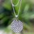 Sterling silver pendant necklace, 'Abundant Rice' - Modern Balinese Geometric Theme Silver Necklace (image 2) thumbail