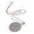 Sterling silver pendant necklace, 'Abundant Rice' - Modern Balinese Geometric Theme Silver Necklace (image 2b) thumbail