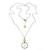 Multi-gemstone pendant necklace, 'Green Rain' - Cultured Pearl Chalcedony Pendant Necklace from Indonesia (image 2c) thumbail