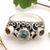 Citrine and blue topaz cocktail ring, 'Spirit of the Islands' - Balinese Citrine Sterling Silver and Blue Topaz Ring (image 2b) thumbail
