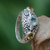 Citrine and blue topaz cocktail ring, 'Spirit of the Islands' - Balinese Citrine Sterling Silver and Blue Topaz Ring (image 2e) thumbail